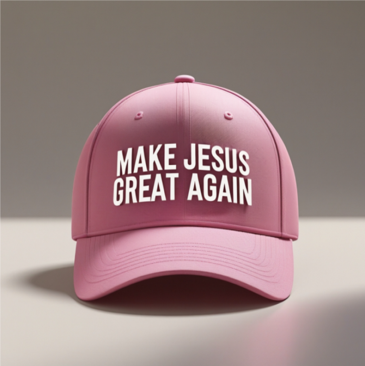 Make Jesus Great Again Low Profile Baseball Cap | Faith-Inspired Casual Wear